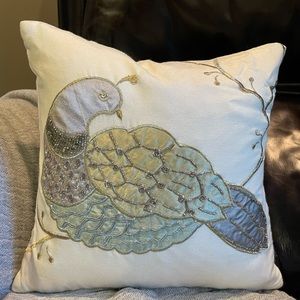 Crate & Barrel 12x12 Christmas accent pillow